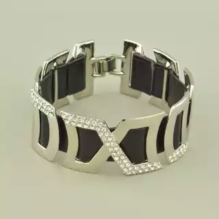 Браслет складний Фіаніт 19 см.