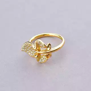 Каблучка Xuping Фіаніт (позолота 18к)