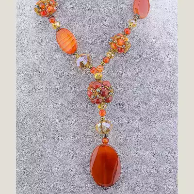 🏷️️ Намисто Сердолік 55 см F-11764