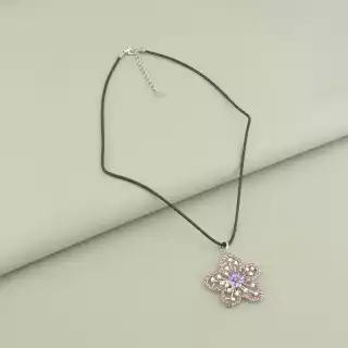 Підвіска квітка Fashion Фіаніт 45 см.