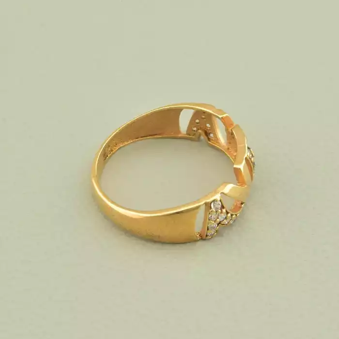 🏷️️ Каблучка Vogue Фіаніт (позолота 18к рожева) ss_100004