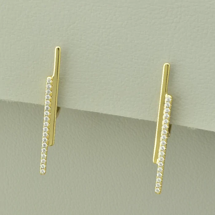 🏷️️ Сережки кільця Xuping Фіаніт (позолота лимонна 18к) ss_100211