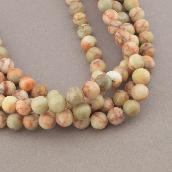 🏷️️ Нитка Яшма 39 см 9 мм ss_73225