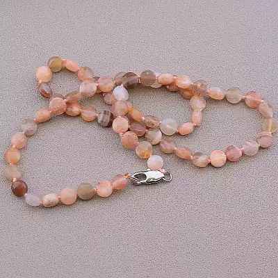 🏷️️ Намисто Сонячний камінь 43 см F-82775