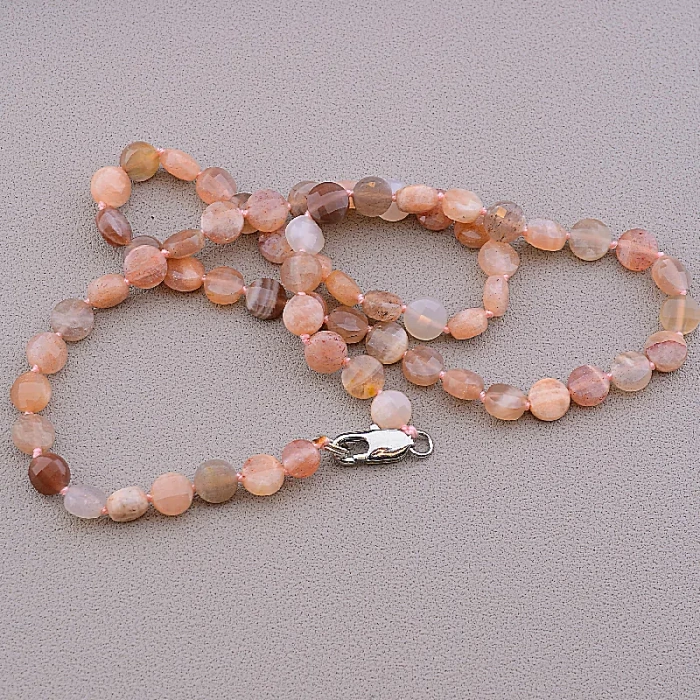 🏷️️ Намисто Сонячний камінь 43 см ss_82775