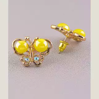 Сережки англійський замок Fashion Сrystal