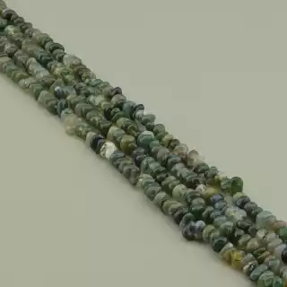 Намистини Яшма 39 см. на нитці (натуральне каміння, без застібки) в формі крихти