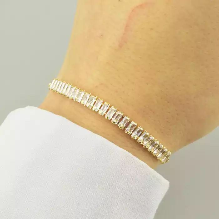 🏷️️ Браслет регульований Saiya Фіаніт 17 см. (позолота 18к лимонна) ss_93299