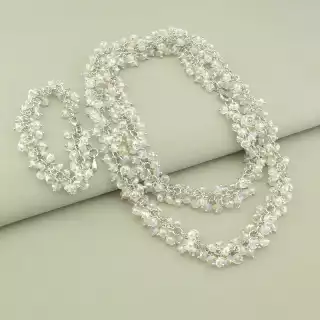 Намисто+Браслет Чеський кришталь 82 см.