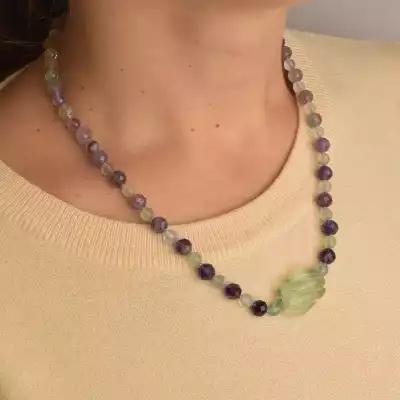 🏷️️ Намисто Флюорит 45 см. (срібло 925 проба) F-94465