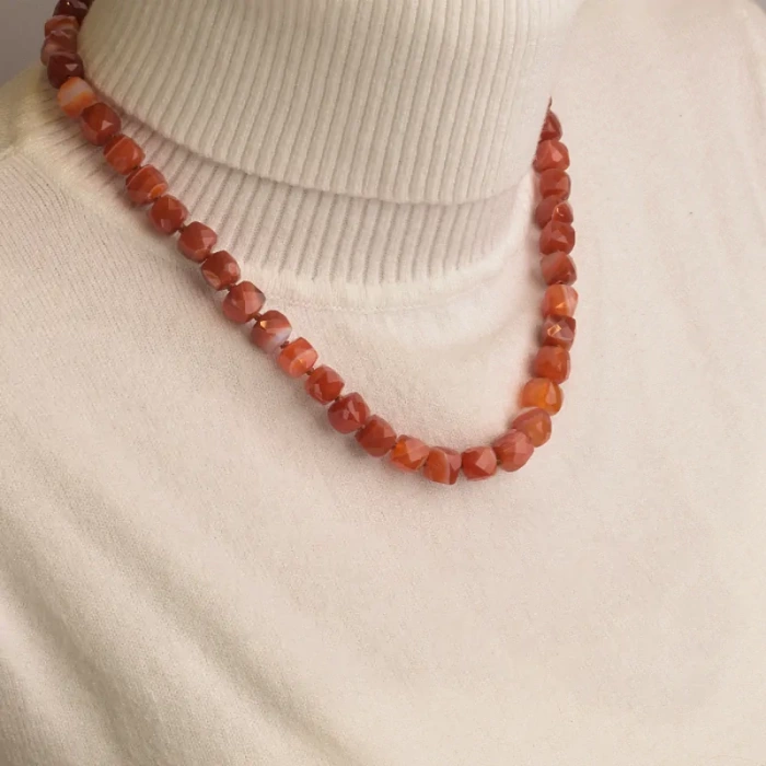 🏷️️ Намисто Сердолік срібло (925 проба) 45 см. ss_94565