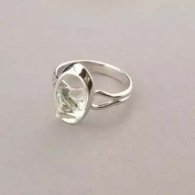 🏷️️ Набір Підвіска+Каблучка+Сережки Winniana (фіаніти в сріблі), 45 см F-104527