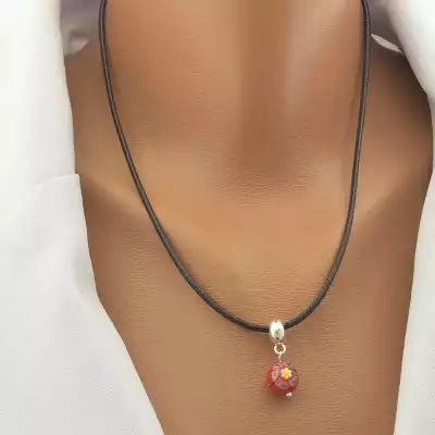 🏷️️ Підвіска Лемпворк (скло) 43 см. F-102359