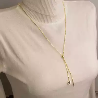 🏷️️ Підвіска Saiya емаль 74 см (позолота 18к лимонна) F-95700