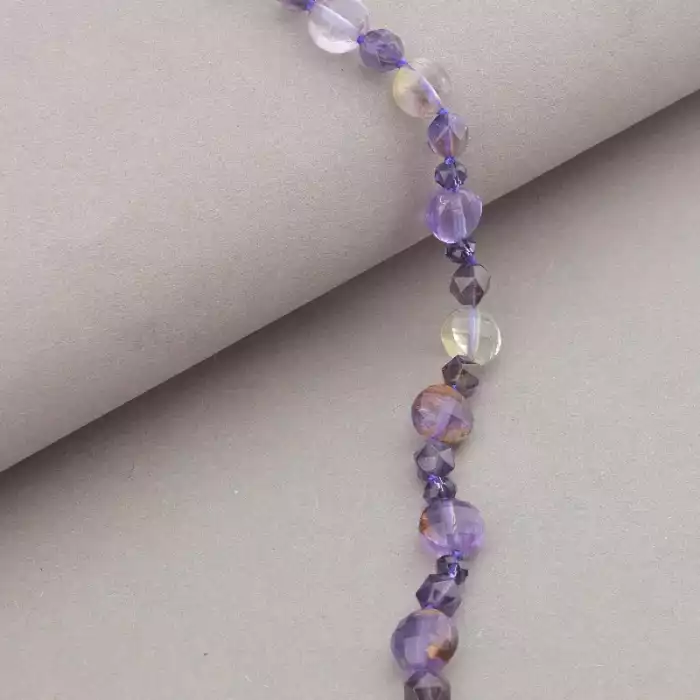 🏷️️ Намисто Аметист 51 см. (срібло 925 проба) ss_89144