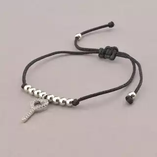 Браслет регульований Xuping Фіаніт 18 см (родій)