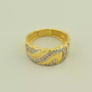 Каблучка Vogue Фіаніт (позолота лимонна 18к)