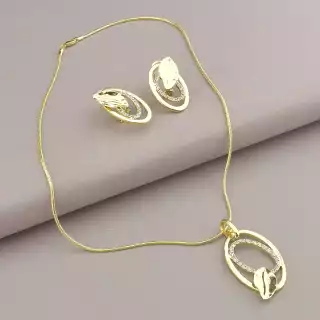 Підвіска + Сережки Winniana Фіаніт 45 см.