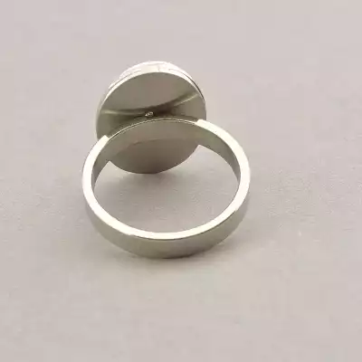 🏷️️ Каблучка медична сталь Stainless Steel Перламутр F-60484