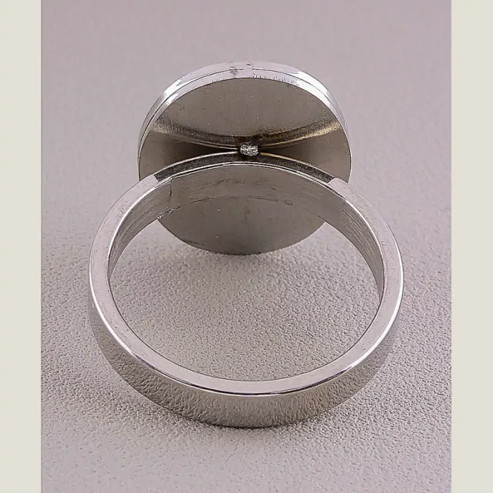 🏷️️ Каблучка медична сталь Stainless Steel Перламутр ss_60484