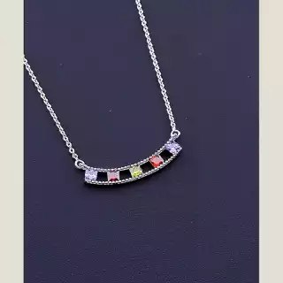 Підвіска Xuping Фіаніт 45 см (родій)