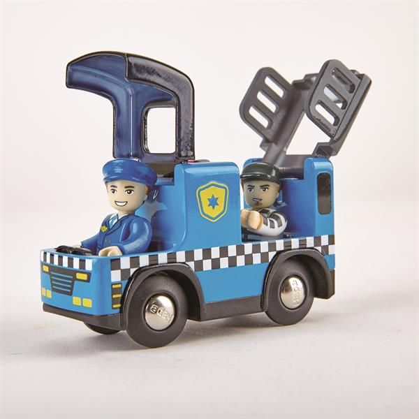 Іграшковий поліцейський автомобіль Hape з фігурками (E3738) E3738 E3738