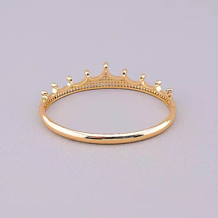 🏷️️ Браслет шарнірний Xuping Фіаніт 17 см (позолота/родій) ss_74232