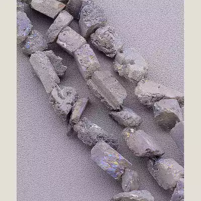 🏷️️ Намистини Кварц 35 см на нитці (натуральне каміння, без застібки) F-77681