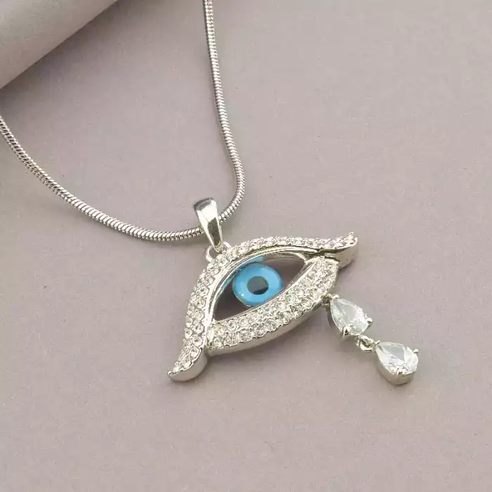 🏷️️ Підвіска всевидюче око Winniana Фіаніт 45 см (родій) ss_87383