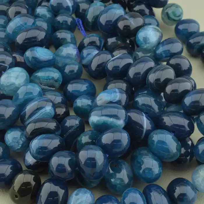 🏷️️ Нитка Агат 38 см. (без застібки) ss_102883