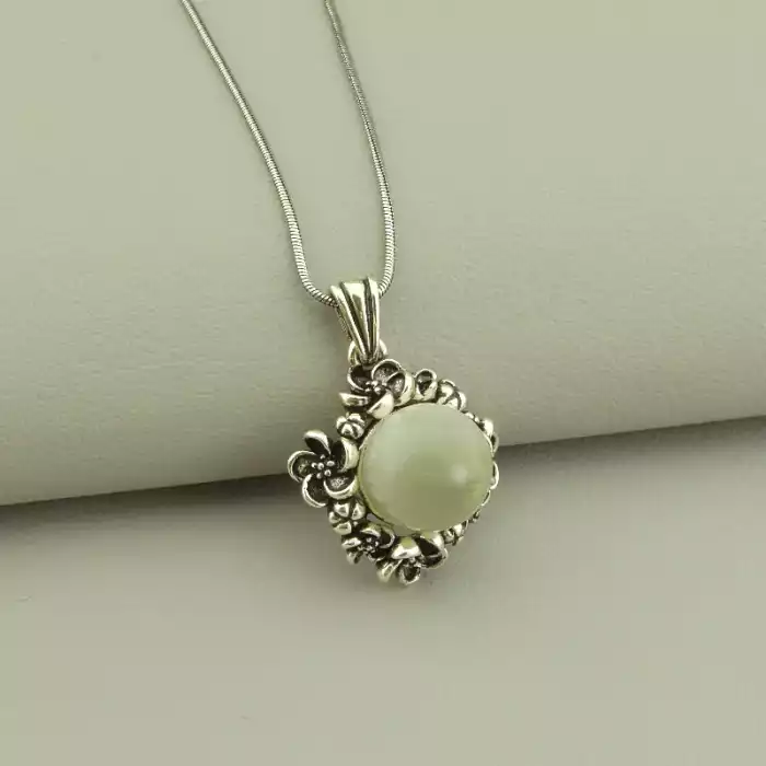 🏷️️ Підвіска+Серьги 'Abella' Котяче око 46 см. ss_103400