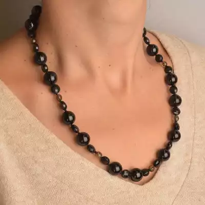 🏷️️ Намисто Турмалін, Раухтопаз 51 см F-89145