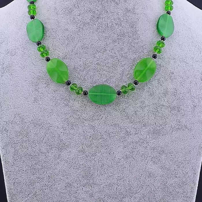 🏷️️ Намисто Котяче око, Чеський кришталь 50 см ss_79964