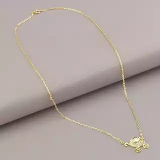 Підвіска Xuping Фіаніт 45 см (позолота 18к)