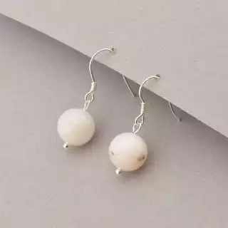 Сережки петля Опал (срібло 925 проба)