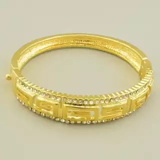 Браслет Фіаніт 18 см Fashion (позолота 18к)