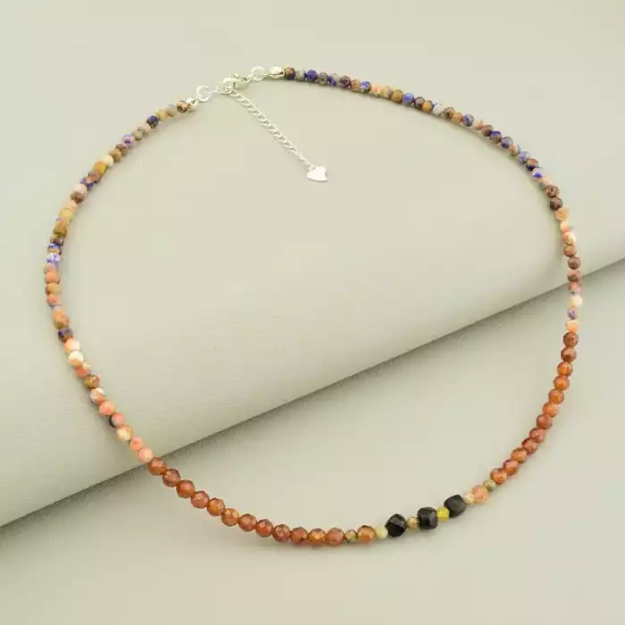 🏷️️ Підвіска Самоцвіти срібло (925) 41 см F-105676