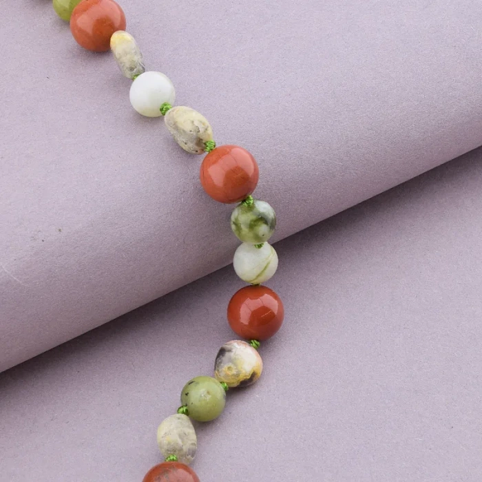 🏷️️ Намисто Яшма 44 см. ss_90994