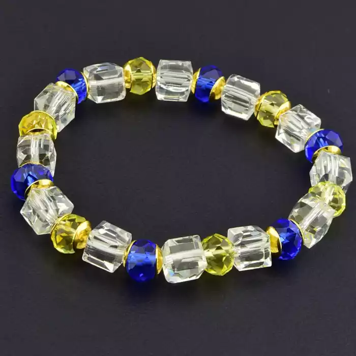 🏷️️ Браслет на резинці Чеський кришталь 16 см F-105876