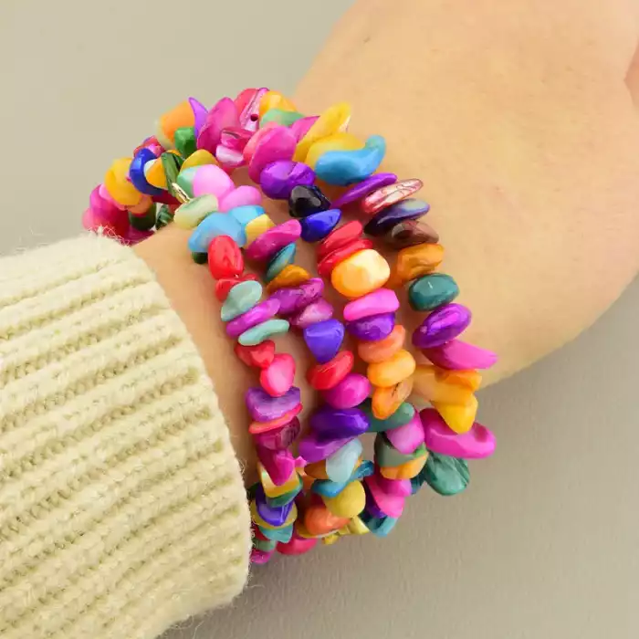 🏷️️ Браслет Перламутр 17 см ss_105976