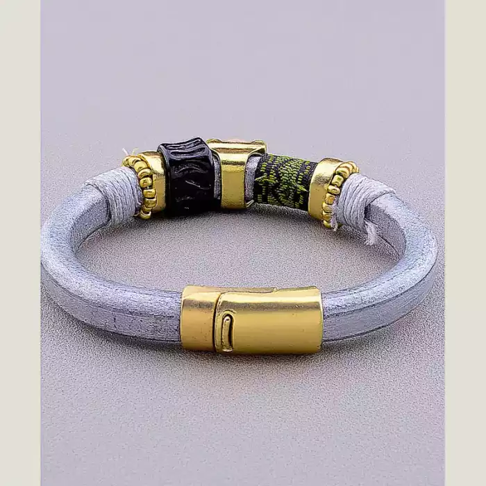 🏷️️ Браслет з магнітною застібкою Агат 17 см ss_11557