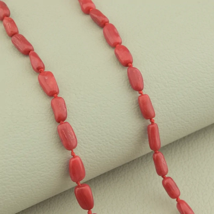 🏷️️ Намисто з коралів срібло 925 проба 48 см. ss_99076