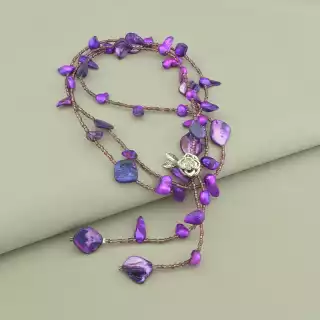 Намисто Перли, Перламутр, Бісер 120 см.