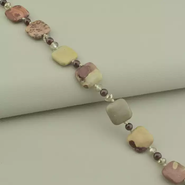 🏷️️ Намисто Яшма 48 см ss_52046