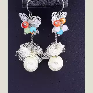Сережки петельки Hand Made Майорка