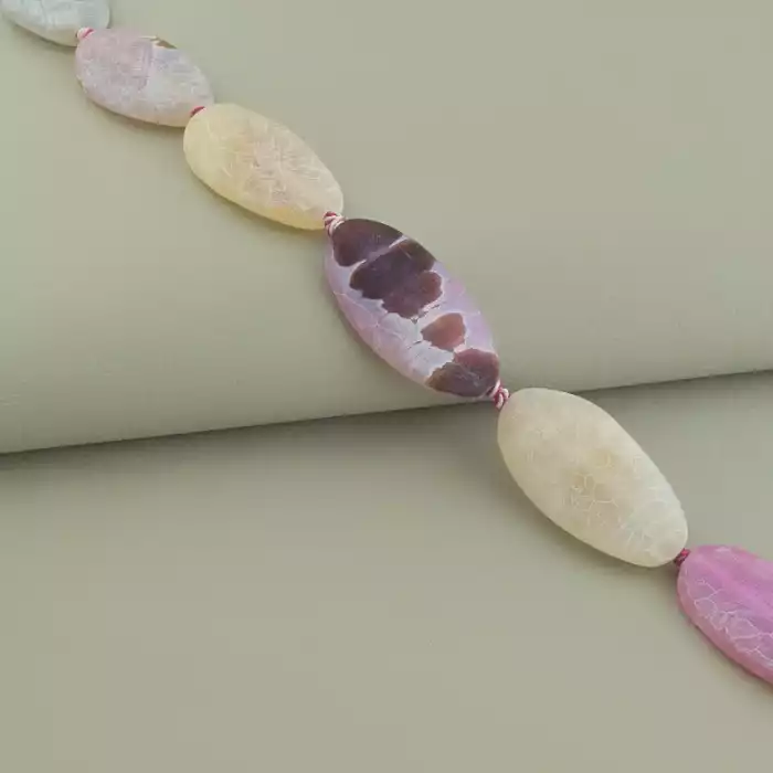 🏷️️ Намисто Агат 49 см. ss_94126