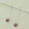 🏷️️ Сережки ланцюжки протяжки Турмалін (срібло 925 проба) F-101761