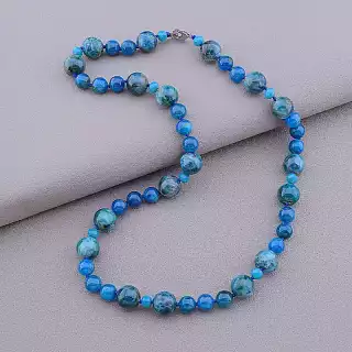 Намисто Апатит, Чеський кришталь 54 см