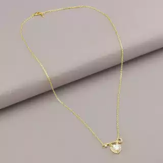 Підвіска Xuping Фіаніт 44 см (позолота 18к)