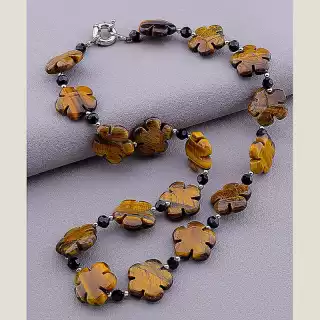 Намисто Тигрове око 49 см